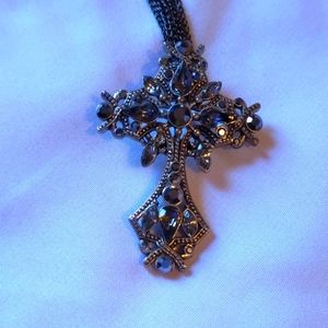 Gray gem cross